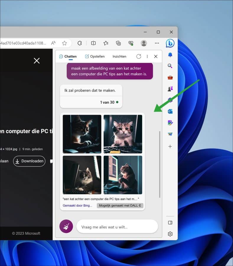 Bing AI afbeeldingen