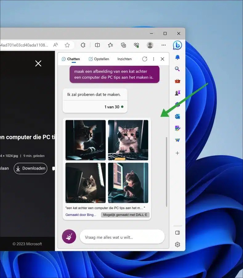 Bing AI afbeeldingen