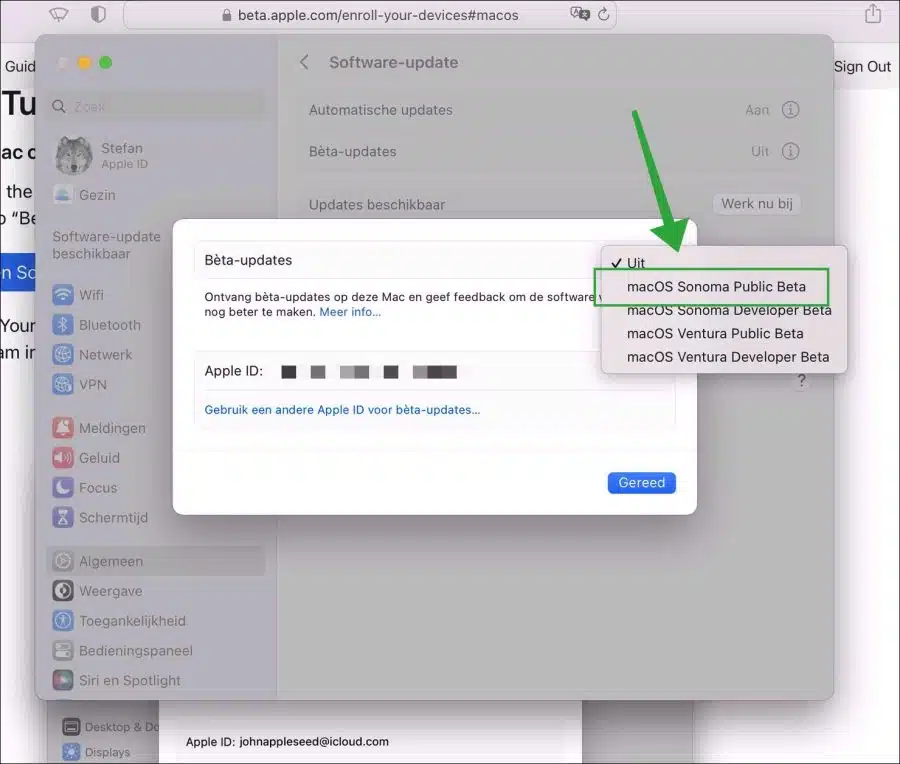 macOS Sonoma publieke beta downloaden en installeren