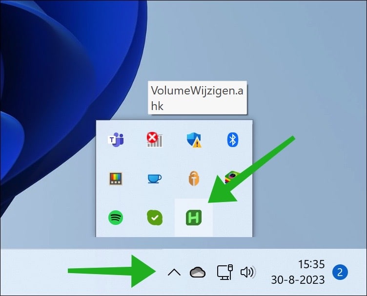 Geluidsvolume wijzigen via toetsenbord in Windows 11 10