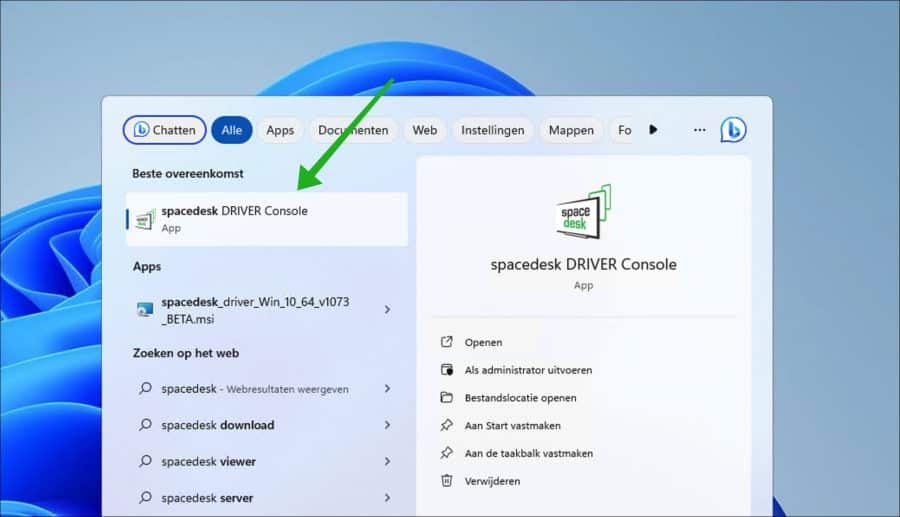 Spacedesk driver console app