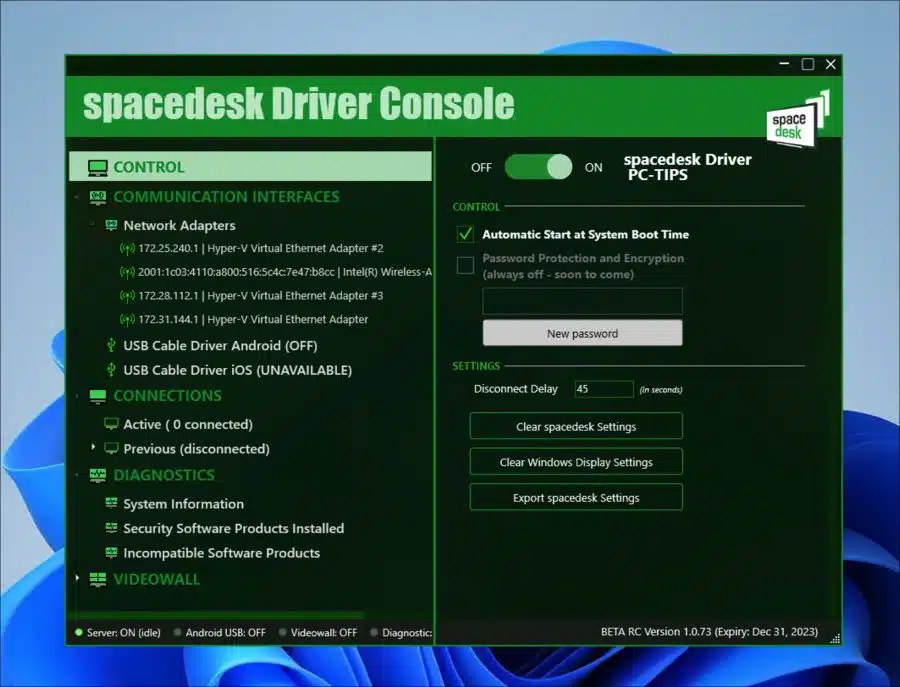 Spacedesk voor Windows