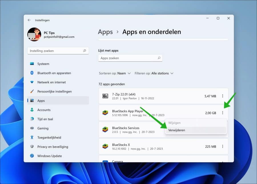 Verwijder niet essentiële software om update problemen te voorkomen