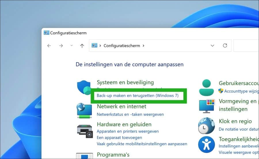 Back-up maken van Windows 11