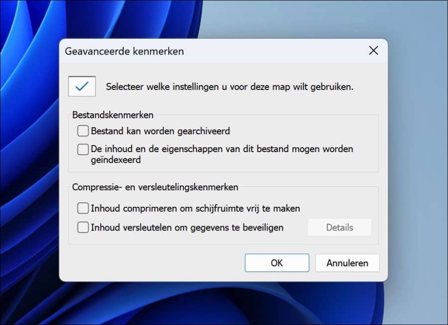 Geavanceerde kenmerken