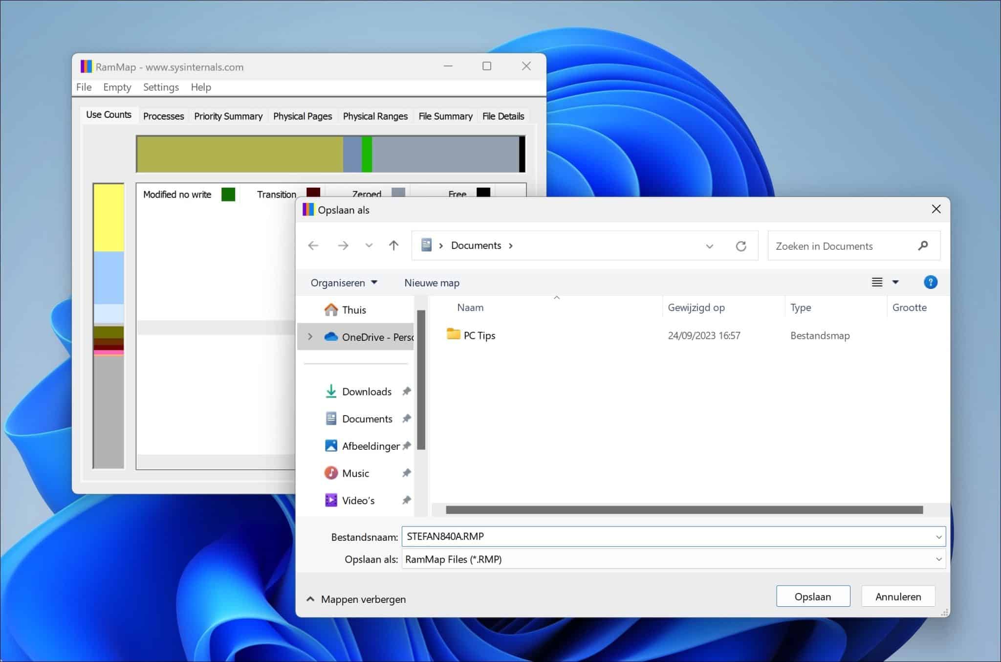 Krijg inzicht in het Windows Geheugengebruik met RAMMap