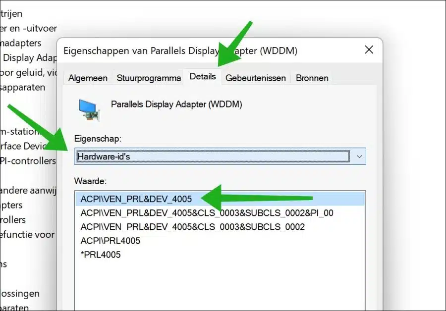 hardware id apparaat
