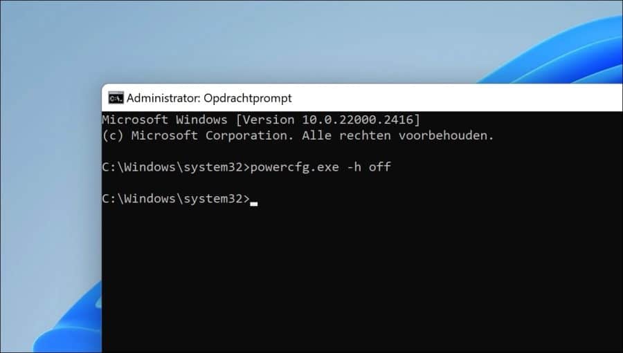 powercfg h off