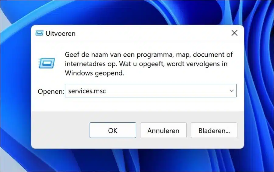 services msc starten