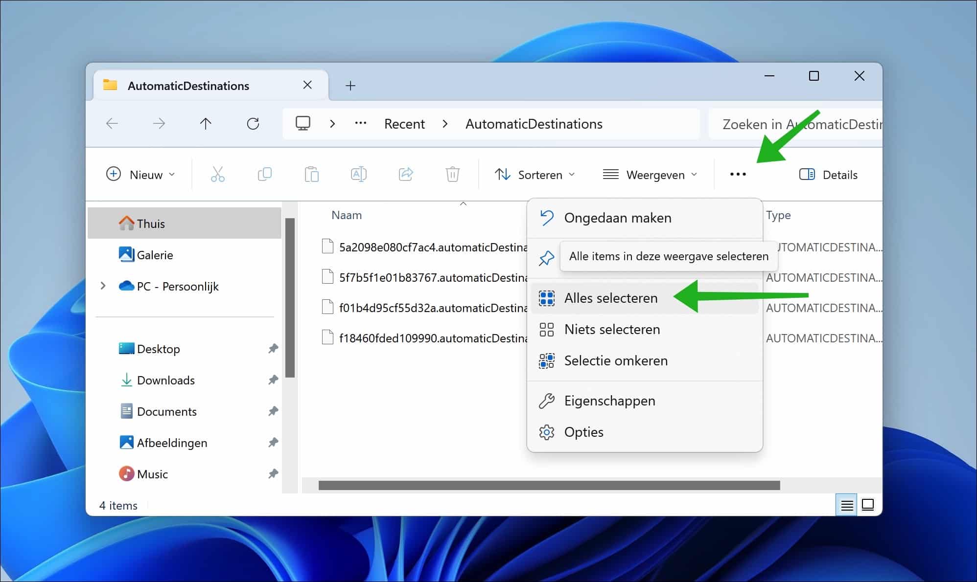 Snelle toegang in de Windows Verkenner resetten (gids)