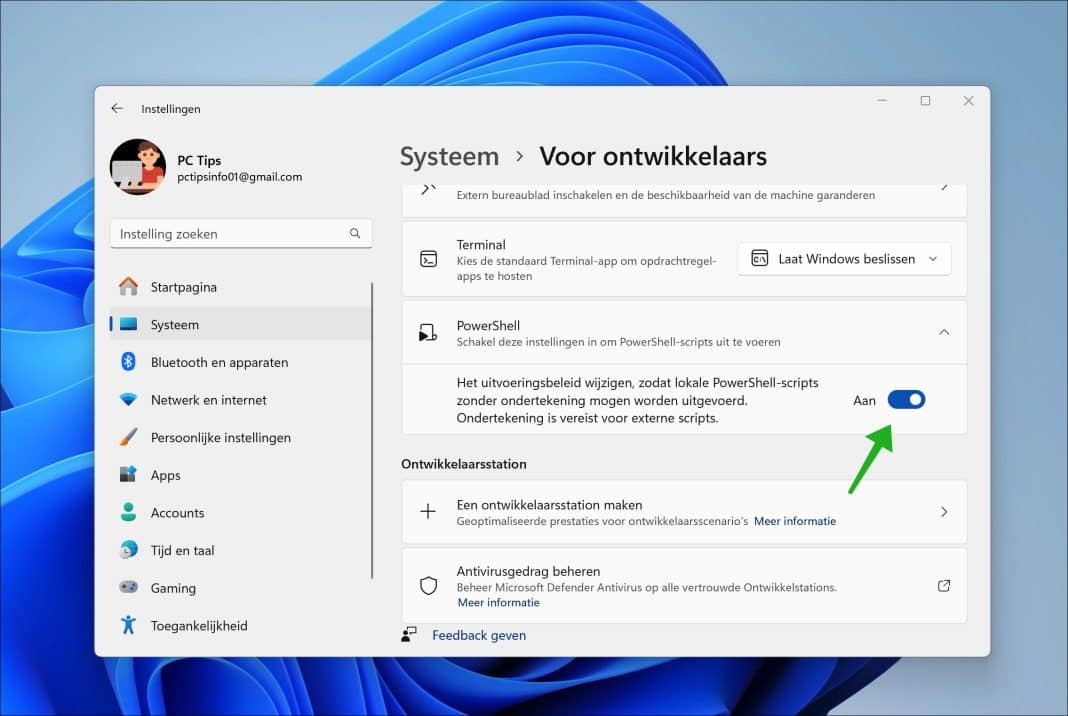 PowerShell Execution Policy wijzigen in Windows 11 of 10
