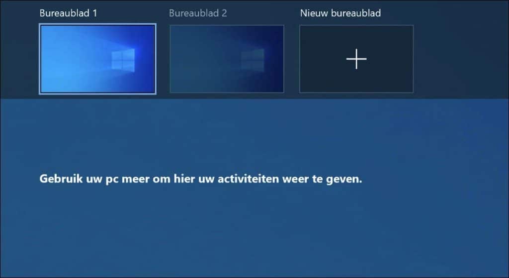Nieuw bureaublad
