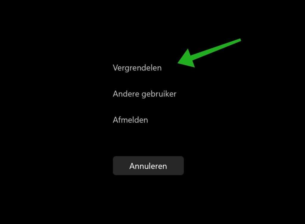 ctrl alt delete vergrendelen