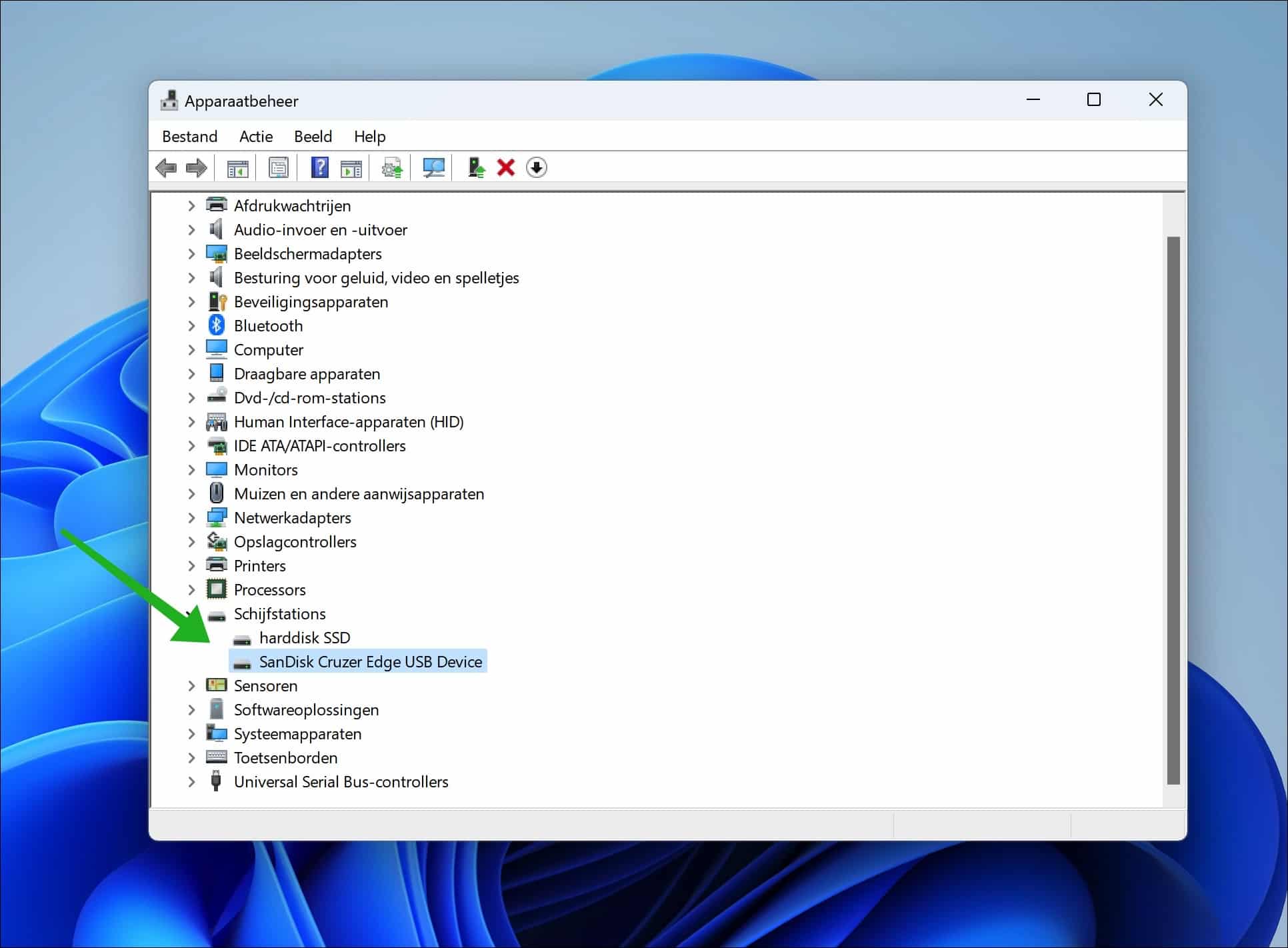 Externe harde schijf niet zichtbaar in de Windows Verkenner