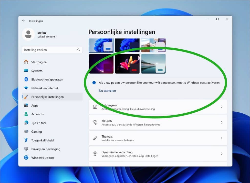 Se quiser personalizar seu PC de acordo com suas preferências pessoais, você deve primeiro ativar o Windows