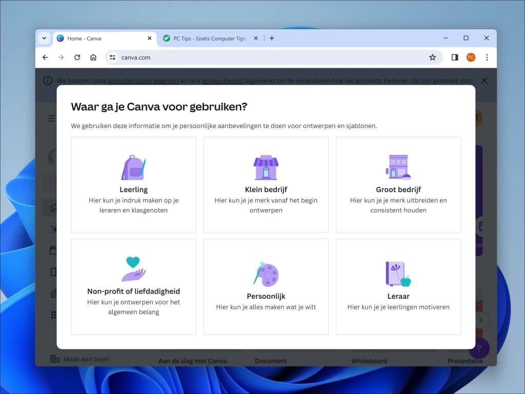 Waar ga je Canva voor gebruiken