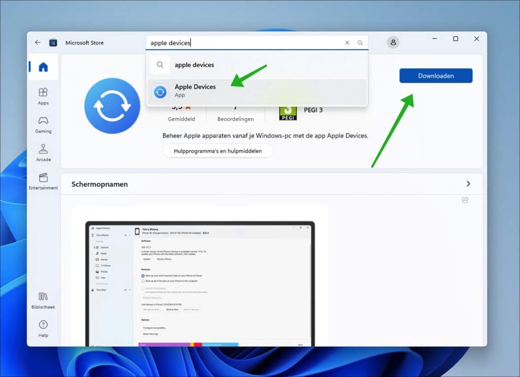 Apple devices downloaden