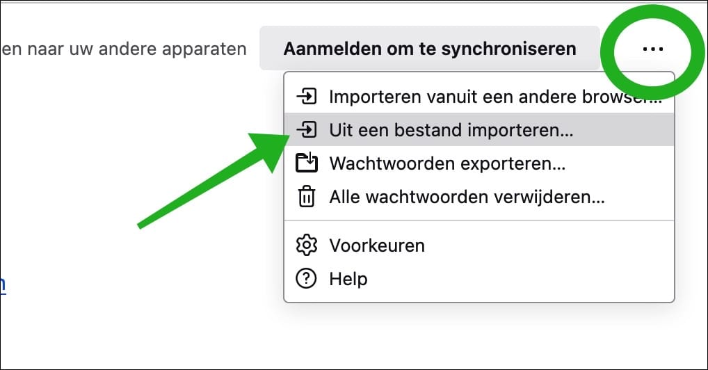 Safari wachtwoorden importeren in Firefox browser
