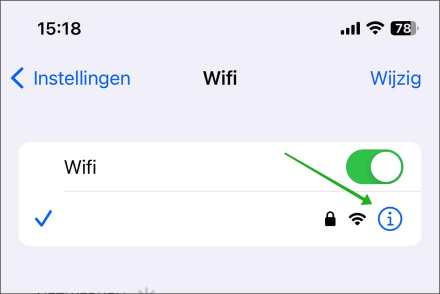 wifi instellingen openen