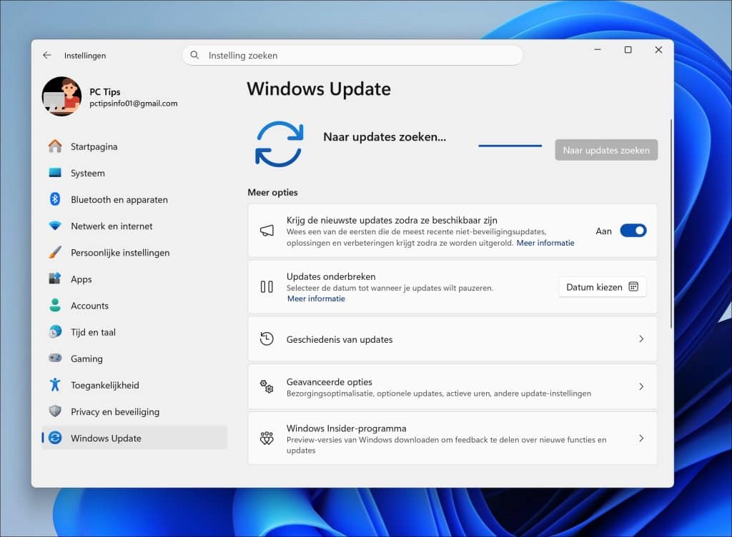 Stuurprogramma's en Windows-updates controleren