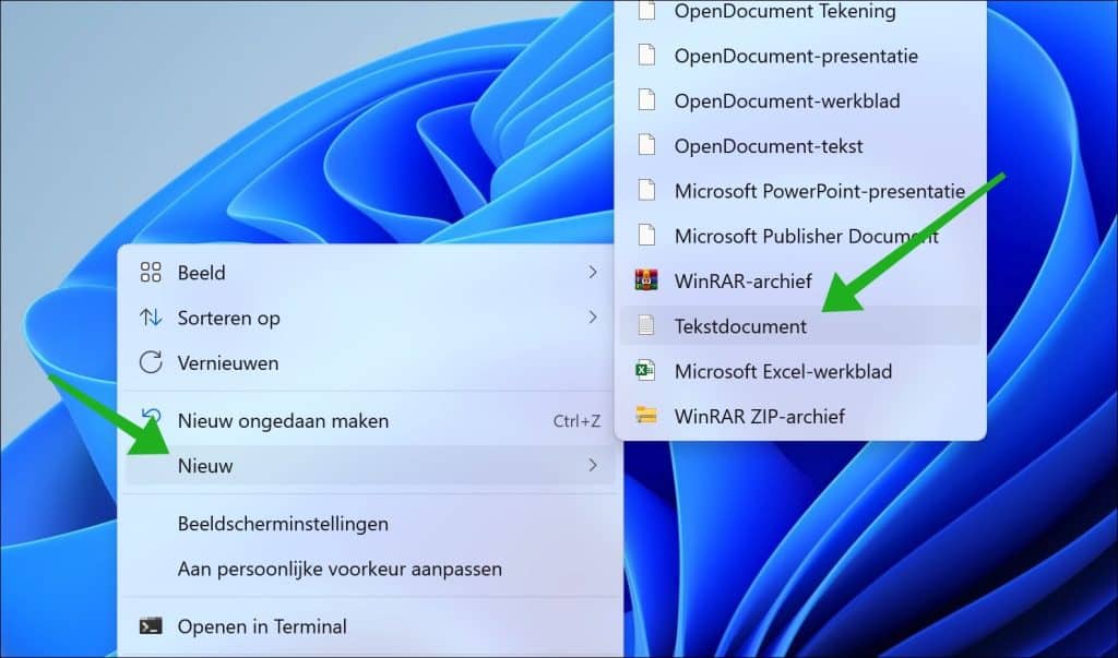 nieuw tekstdocument