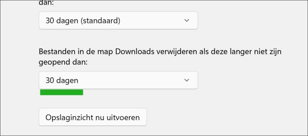 Bestanden in de map downloads verwijderen als deze langer niet zijn geopend dan