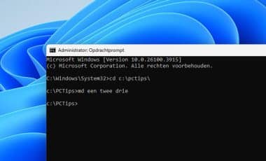 Mappen Program Meerdere mappen aanmaken in Windows
