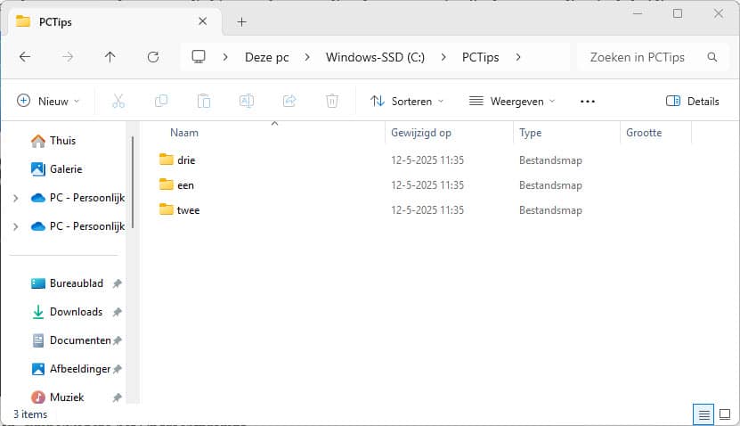 meerdere mappen
