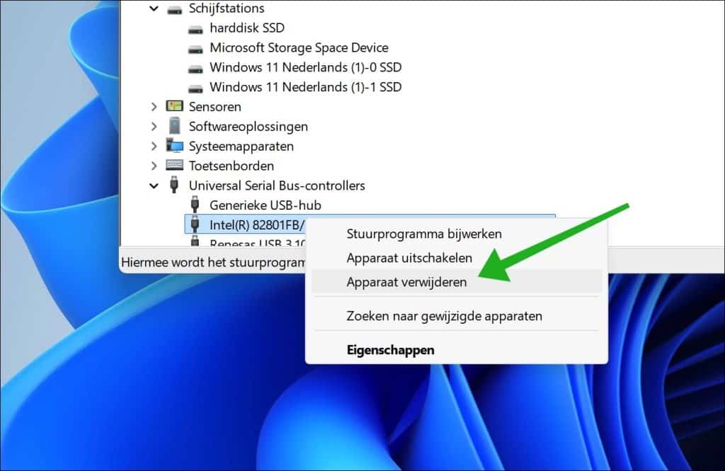 Apparaat verwijderen