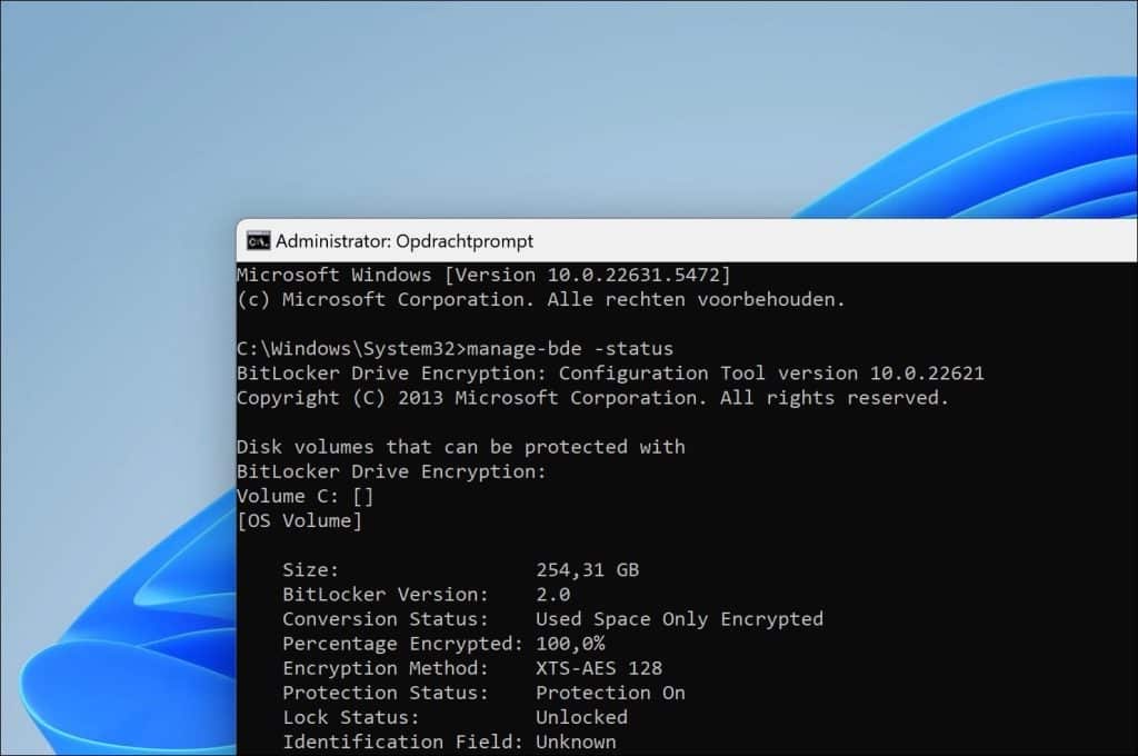 BitLocker-status controleren