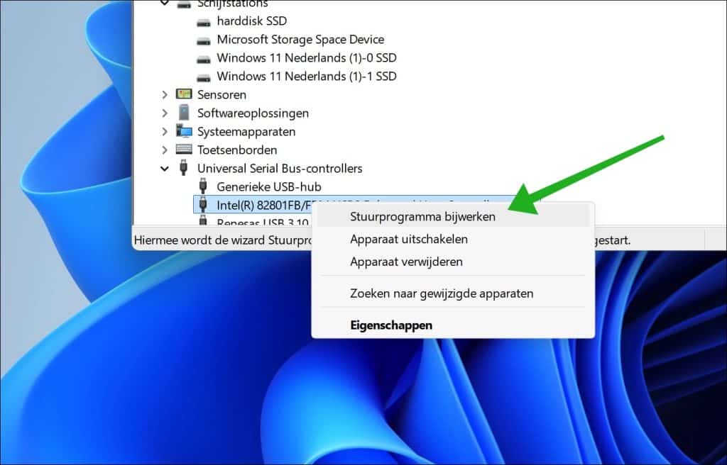 Stuurprogramma bijwerken