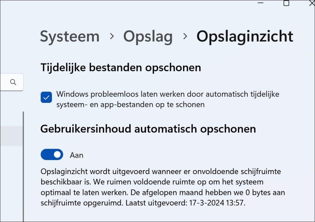 Windows probleemloos laten werken door automatisch tijdelijke systeem- en app-bestanden op te schonen