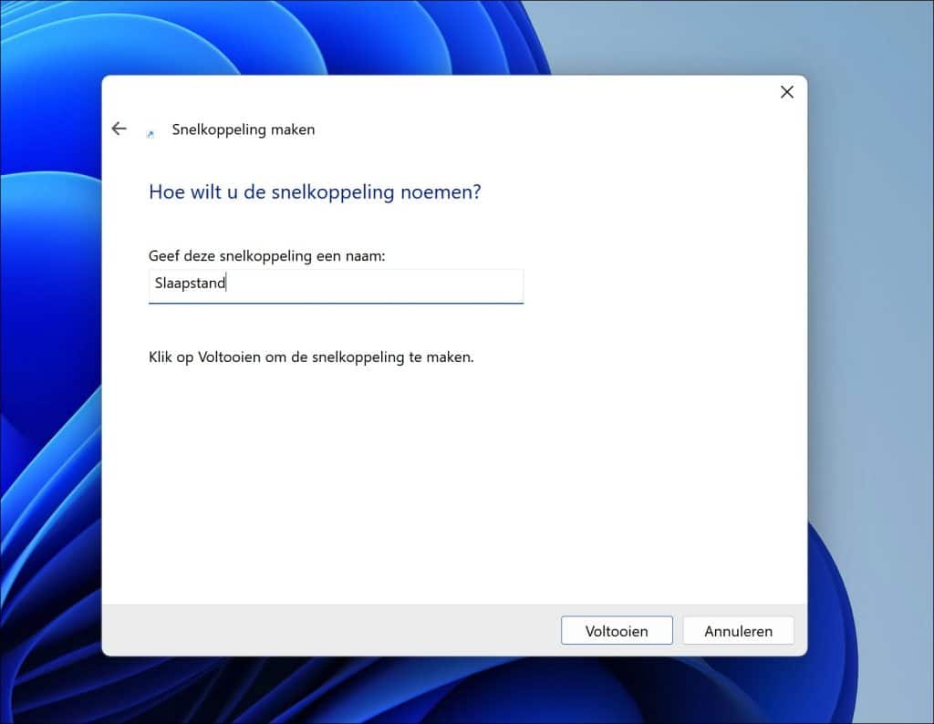 naam snelkoppeling