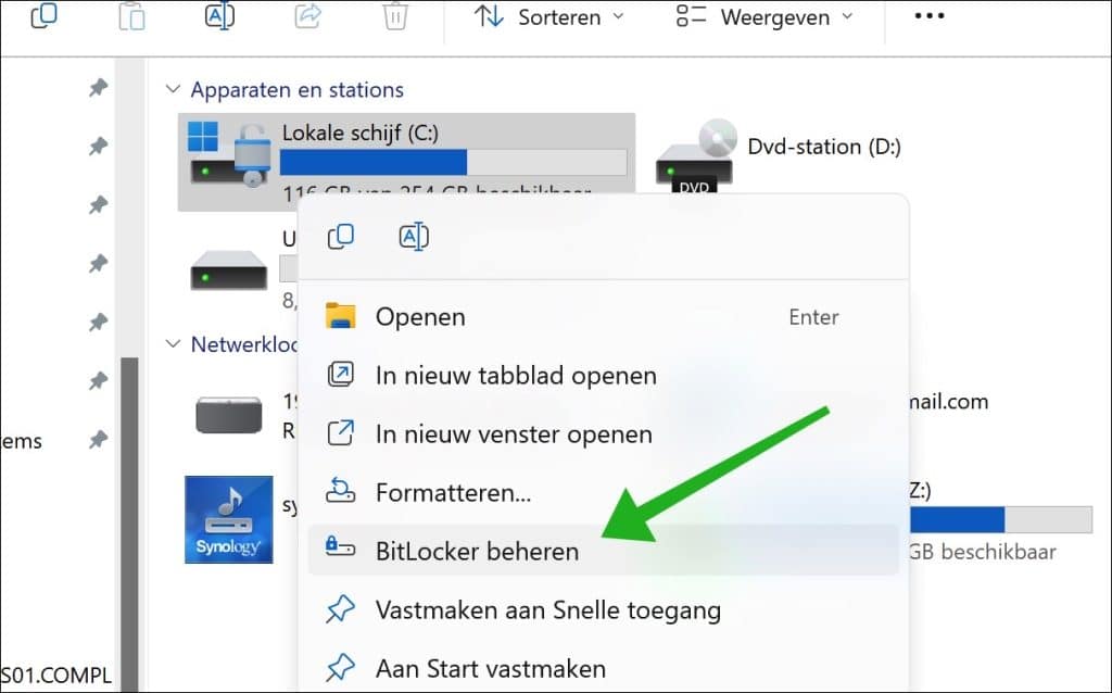 Bitlocker beheren