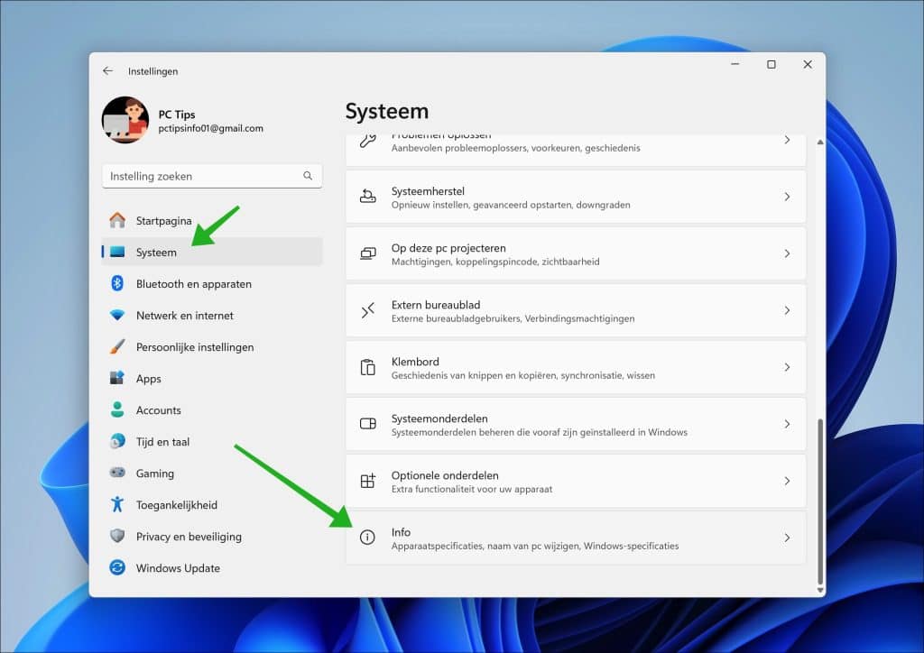 Computer info