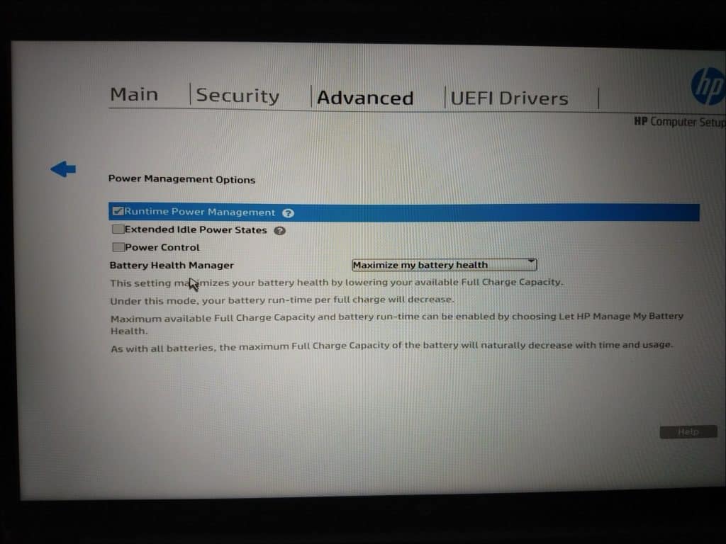 HP Battery Health Manager