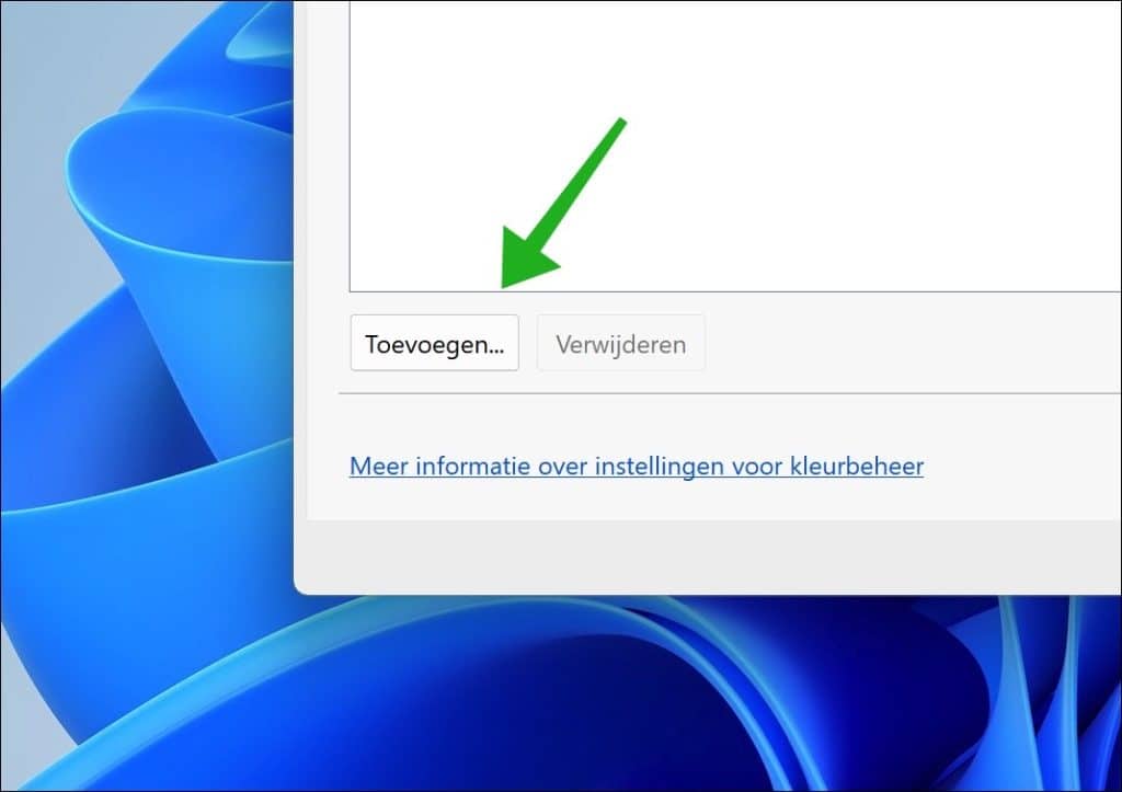 ICC-profiel toevoegen