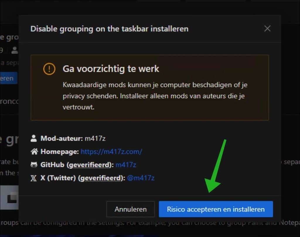 Risico accepteren
