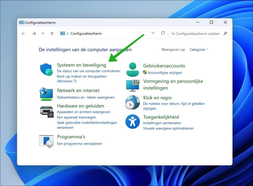 Systeem en beveiliging