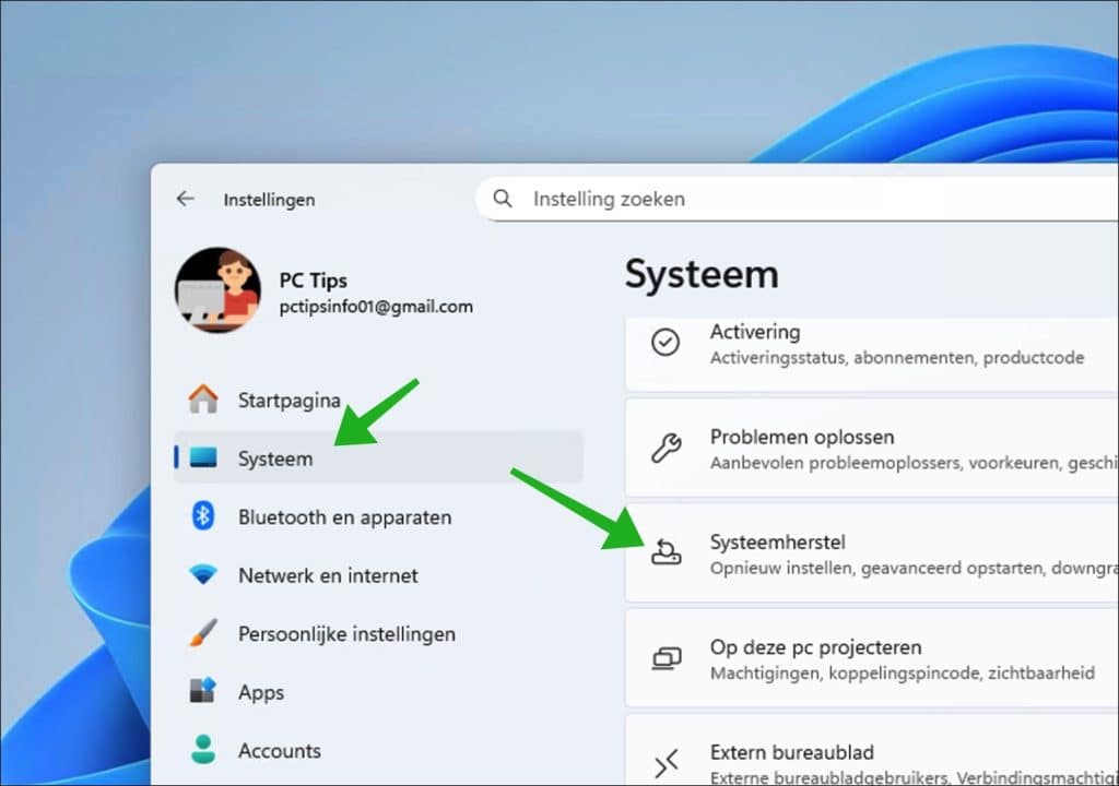 Systeemherstel
