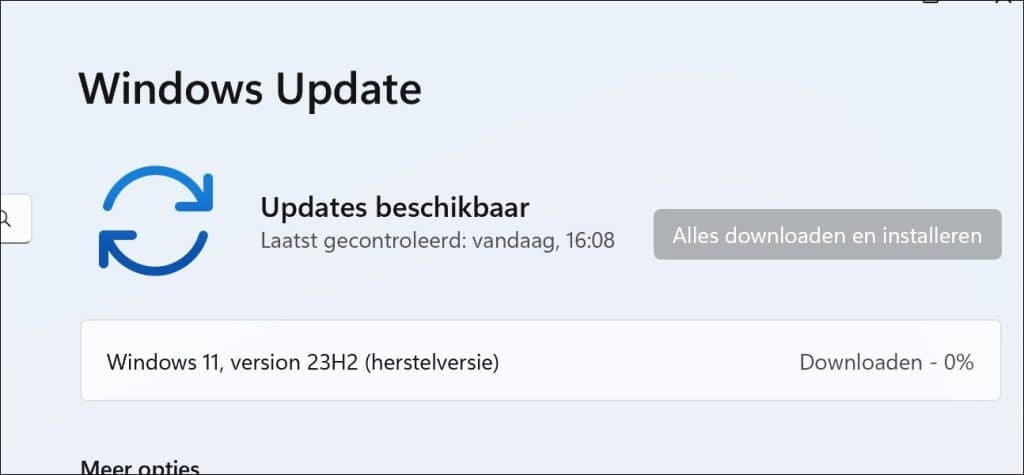 Windows 11 herstelversie