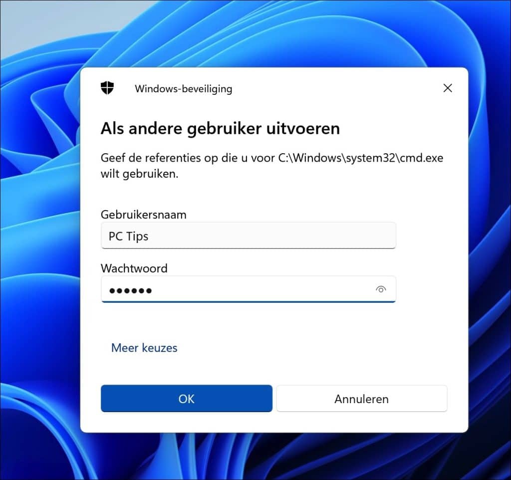 referenties voor een andere gebruiker