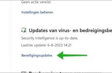 Windows Beveiliging handmatig updaten