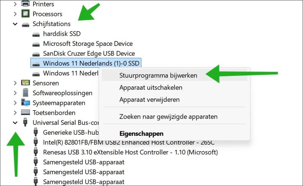 Controleer stuurprogramma’s