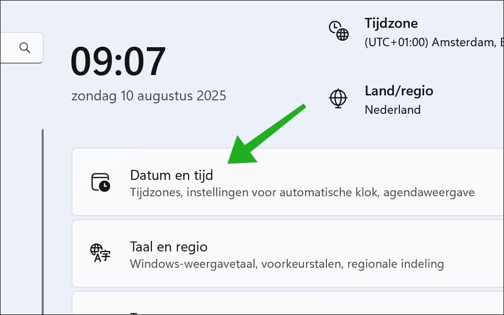 Datum en tijd