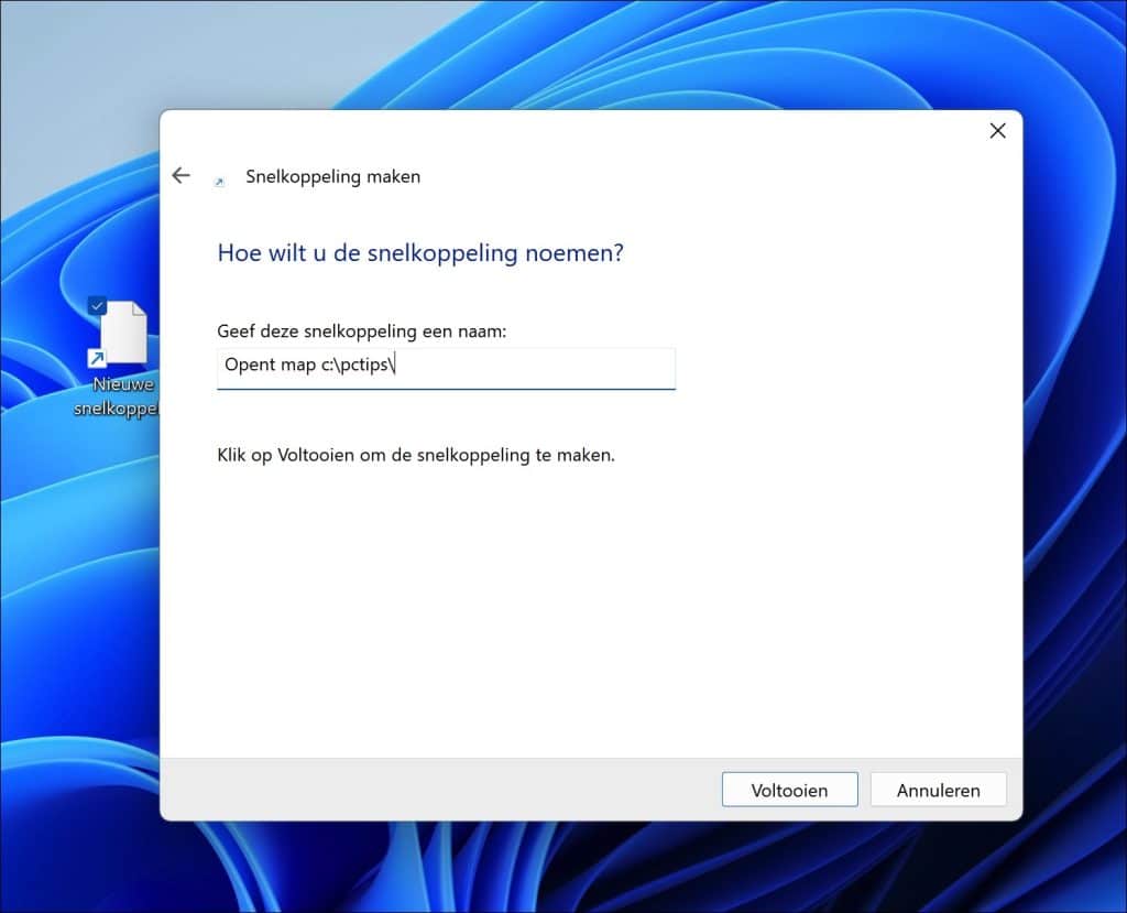 Naam voor snelkoppeling