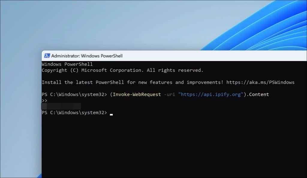 Openbaar IP-adres opvragen via PowerShell