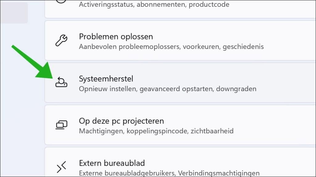 Systeemherstel