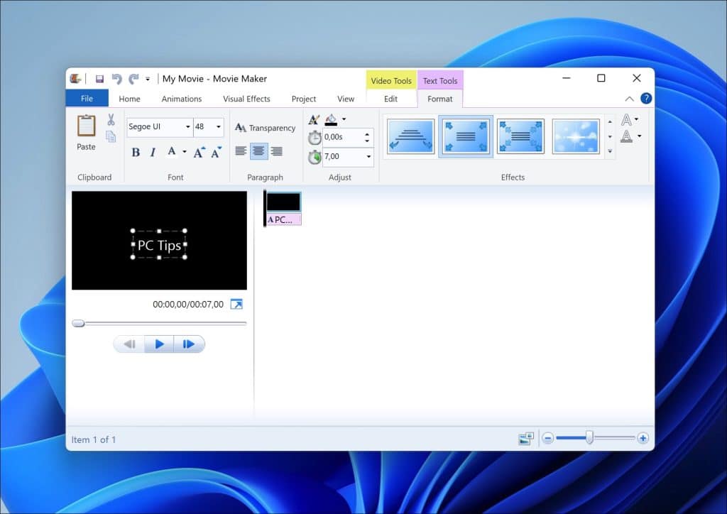 Windows Movie maker in Windows 11