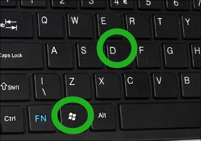 Windows d sneltoets